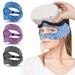 TSV VR Eye Mask Face Cover Breathable Sweat Band Guard Fit for Oculus Quest 2 HTC Vive PS Gear VR Workouts Adjustable Washable Elastic VR Facemask