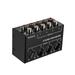 Tomshoo Mini Stereo Audio Mixer with 4-Channel RCA Inputs Separate Controls Full Metal Shell