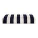 RSH DÃ©cor Indoor Outdoor Single Ottoman Cushion 24 x 24 x 4 Navy Blue & White Stripe