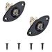 1/4Inch Oval Dented Electric Guitar Output Plate Socket 2Pack