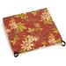 Blazing Needles 20 x 19 in. Patterned Outdoor Spun Polyester Chair Cushion Passion Ruby