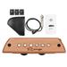 Rango RG- Acoustic Guitar Magnetic Pickup Beech Wood Passive Magnetic Soundhole Pickup No Battery/Drilling Required