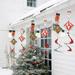 Christmas Outdoor Hanging Decorations Set of 6 Wind Spiral Windsock Spinner with Santa Claus Reindeer Xmas Ornament for Indoor Outside Tree Porch Garden Front Yard Lawn