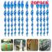 Outdoor Bird Repellent Sticks Insect Spiral Reflective Scare Rods (20pcs)-Blue