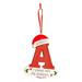 Eastshop Personalized Letter Pendant with Bead Lanyard Acrylic Xmas Shiny A-Z Hanging Ornament Party Supplies