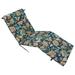 Blazing Needles 72 x 24 in. Patterned Polyester Outdoor Chaise Lounge Cushion Telfair Peacock