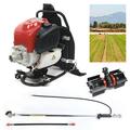 Miumaeov 4-Stroke Backpack Cultivator Tiller Petrol Hedge Trimmer Tiller Cultivator Lawn Mower Mini Tiller Cultivator for Garden & Lawn Digging Weed Removal & Soil Cultivation