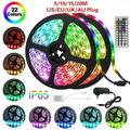 Dicasser Waterproof 65.6ft/20m LED Strip Lights Flexible Color Changing RGB Tape Lights 2835 RGB Light Strips with 44 Key IR Remote