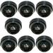 VideoSecu 8 Dummy CCTV Dome Security Cameras with Flashing LED Home Cost-effective Surveillance with Warning Decals bfw