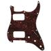 HH Guitar Strat Pickguard Round Corner Humbuckers for 11 Hole USA/MIM Standard Strat Modern Style Red Tortoise