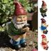 Shenmeida Resin Garden Gnomes Naughty Gnomes Funny Garden Gnomes Garden Decor on The Toilet - Large Size Garden Sculptures %26 Statues