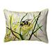 Betsy Drake Interiors Bee & Flower Large Indoor/Outdoor Pillow 16x20