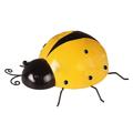 Dezsed Metal Ladybugs Wall Decor Garden Art Garden Sculptures & Statues Outdoor Decorations for Patio Gift Spring Garden Decor for Outside Yellow