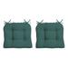 Arden Selections Outdoor Wicker Chair Cushion 2 pack 20 x 18 Tufted Plush Cushion for Wicker and Rocking Chairs 18 x 20 Peacock Blue Green Texture