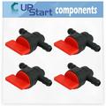 4-Pack 698183 Fuel Shut Off Valve Replacement for Prime Line 7-02324 - Compatible with 494768 Fuel Cut Off Shut Off Valve
