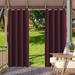 SHANNA Indoor/Outdoor Curtains - Grommet Top Waterproof Windproof Privacy Blackout Drapes for Garden Porch Gazebo Patio Burgundy 52*108 in 2 Panel