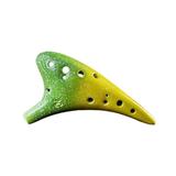 SANWOOD Alto C Ocarina 12 Hole Musical Collection Ceramic Tenor Ocarina Flute Instrument for Beginner