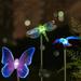 Travelwant 3Packs Solar Garden Stake Lights Bird Decorative Light Solar Garden Lights Multi-Color Changing LED Solar Christmas Decorative Lights