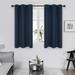 Deconovo Blackout Curtains Thermal Insulated Curtains Grommet Window Curtain for Bedroom Navy Blue 38 x 54 2 Panels