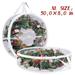 WeGuard Christmas Wreath Storage Container 30 Inch Clear Wreath Storage Bags Wreath Bags with Dual Zippers and Handles for Xmas Thanksgiving Festival Wreath Storage