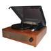 Portable Gramophone Vinyl Record Player Vintage Classic Turntable Phonograph with Built-in Stereo Speakers