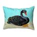 Betsy Drake NC1012 16 x 20 in. Black Swan Non-Corded Indoor & Outdoor Pillow