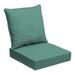 Arden Selections Oceantex Outdoor Deep Seating Cushion Set 24 x 24 Seafoam Green