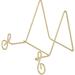 Bard s Music Note Scroll Gold-toned Wire Easel Stand 3.5 H x 5.5 W x 4.25 D Pack of 12
