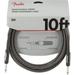 Fender Professional 10 Instrument Cable - Grey Tweed - 1/4 Inch Straight