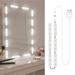 Suzicca 6 PCS LED Makeup Mirror Lights Dimmable Touch Control Vanity Mirror Lights Bathroom Mirror Light with USB Cable LED Strip Lights Dressing Mirror