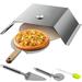 VEVOR Pizza Oven Kit Stainless Steel Grill Pizza Oven Pizza Maker Kit for Most 22 Charcoal Grilll Grill Pizza Oven Kit Including Pizza Chamber 13 Round Pizza Stone 10 x 11.8 inch Pizza Peel