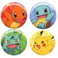 Funko Pokemon Charmander Pikachu Squirtle & Bulbasaur Pin 4-Pack