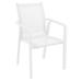 Pacific Sling Arm Chair with Frame White Sling - Pack of 2