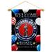 Welcome Home National Guard Garden Flag Set 13 X18.5 Double-Sided Yard Banner