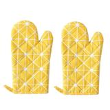 WEPRO 2PC Oven Gloves Grill Gloves Slippery Cooking Gloves for Cooking Baking Grilling