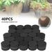 EVA Invisible Flowerpot Feet 40Pcs Invisible Pot Feet with Non-slip Self-adhesive Black Round Flowerpot Riser Stands Pot Lifters for Indoor or Outdoor Planters