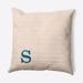Simply Daisy 18 x 18 Modern Monogram Indoor/Outdoor Polyester Throw Pillow Autumn Blue
