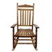 Pouseayar Wood Balcony PoRrch Adult Painted Rocking Chair Oak Brown