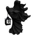 Hell Messenger With Lantern The Ghost Looking For Light Witch Decoration Lantern Realistic Resin Ghost Sculpture For Halloween Garden Decoration Hall oween Themed Gift Props