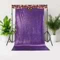 Trimming Shop Purple Photography Background 4ft x 7ft Sequin Backdrop Shiny Glitter Curtain Photo Backdrop Birthday Wedding Christmas Decoration Backdrop