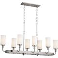 Kichler 52453 Vetivene 8 Light 47 Wide Linear Chandelier - Grey