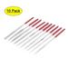 Red Shank Jeweler Ceramic Tool Woodwork Micro Diamond Needle Files Set 10pcs