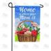 America Forever Happy Mother s Day Flower Basket Garden Flag 12.5 x 18 inches Red Rose Flowers Green Leaves Double Sided Holiday Seasonal Yard Outdoor Decorative Love My Mom Flag