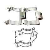 Gordon Glassâ„¢ Brushed Nickel Shower Door Towel Bar Brackets Only 2 Screw Holes