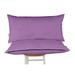 Vargottam Indoor/Outdoor Polyester Fabric Lumbar Pillow With Insert All-Weather Waterproof Decorative Throw Pillow for Patio Furniture-Set of 2 - Lavender