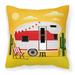 Carolines Treasures BB5479PW1414 Greatest Adventure Retro Camper Desert Fabric Decorative Pillow 14Hx14W multicolor