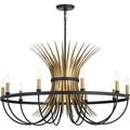 Kichler 52459 Baile 10 Light 37 Wide Taper Candle Chandelier - Black