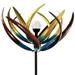 Bits and Pieces Outdoor Solar Tulip Wind Spinner with LED Light Lawn Ornament