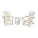 POLYWOOD Nautical 3-Piece Adirondack Set in Sand