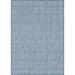 Unique Loom Deco Trellis Indoor/Outdoor Trellis Rug Blue/Ivory 4 1 x 6 1 Rectangle Trellis Contemporary Perfect For Patio Deck Garage Entryway